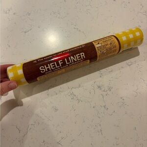 Vintage Rubbermaid Shelf Liner in Yellow and White Checkered Gingham 10 ft 1980